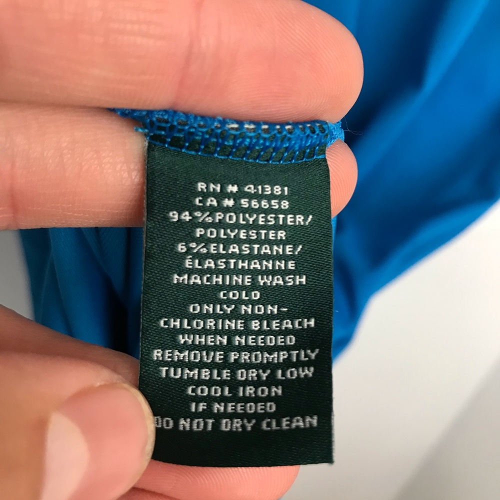 LaurenRalphLauren Cyan Stretch Jersey Dolman Dress - Picture 9 of 11